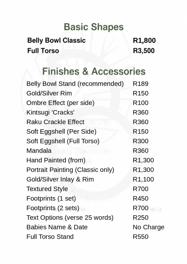 belly bowl price guide